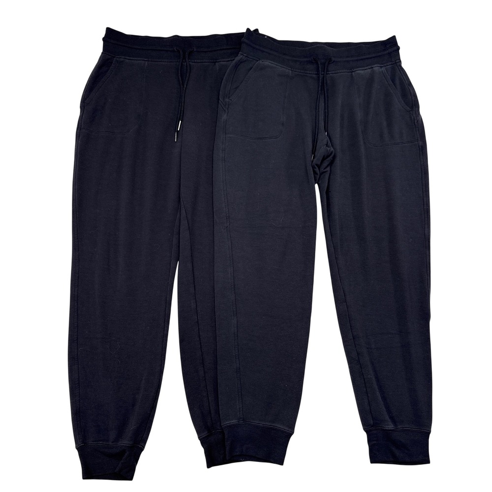 Athleta Balance Mid Rise Jogger Pants Womens Size Medium Black - Lot of 2